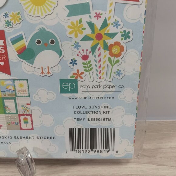Echo Park "I Love You Sunshine" Papercrafting Scrapbooking Junk Journaling Kit - Picture 3 of 7